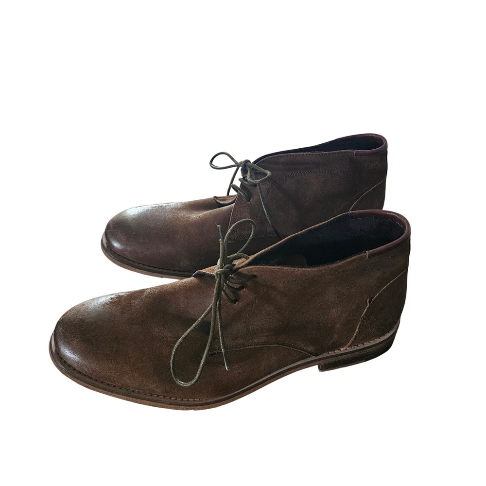 Kenneth Cole New York Men's Techni-Cole Suede Chukka Desert Boots Brown 10M